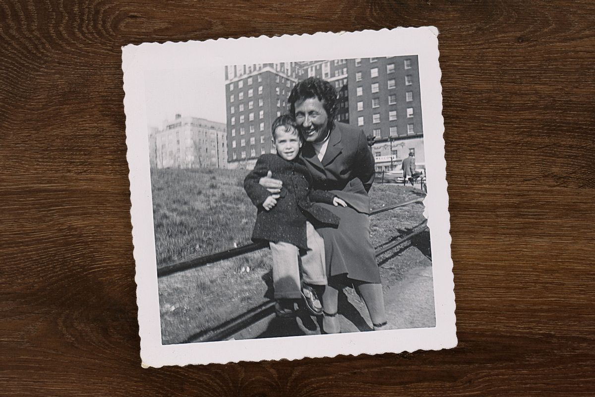 The author with his grandmother, Gertrude Sheft.  (Photo courtesy Bob Brody)